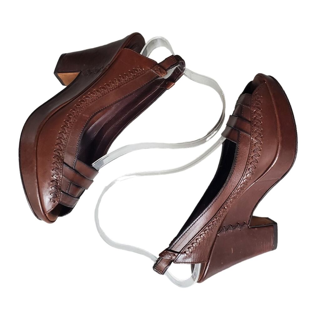 Frye Vintage Leather Wedge Sandals (7.5B)